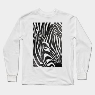 Black Zebra Long Sleeve T-Shirt